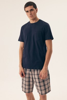 PIŻAMA MĘSKA DEXTER 42617 SS25 - JASNO ZIELONY, 3XL, 07X HENDERSON