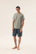 PIŻAMA MĘSKA DEXTER 42617 SS25 - OLIWKOWY, 2XL, 07X HENDERSON
