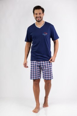 475 PIŻAMA MĘSKA W/25 - MELANGE, XL, 3 REGINA