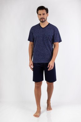 481 PIŻAMA MĘSKA BIG W/25 - GRANATOWY, 2XL, 1 REGINA