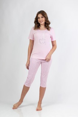 685 PIŻAMA DAMSKA BIG W/25 - RÓŻ, 3XL, 3 REGINA