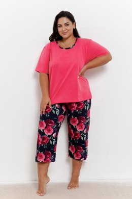 3359 PIŻAMA DAMSKA CLAIRE 2XL-3XL - FUKSJA, 3XL TARO
