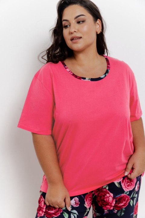 3359 PIŻAMA DAMSKA CLAIRE 2XL-3XL - FUKSJA, 3XL TARO 3359 PIŻAMA DAMSKA CLAIRE 2XL-3XL - FUKSJA, 3XL TARO