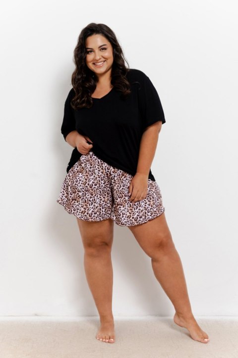 3360 PIŻAMA DAMSKA ESTI 2XL-3XL - CZARNY, 3XL TARO 3360 PIŻAMA DAMSKA ESTI 2XL-3XL - CZARNY, 3XL TARO