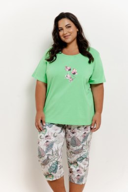 3372 PIŻAMA DAMSKA LIA 2XL-3XL - ZIELONY, 3XL, 1 TARO