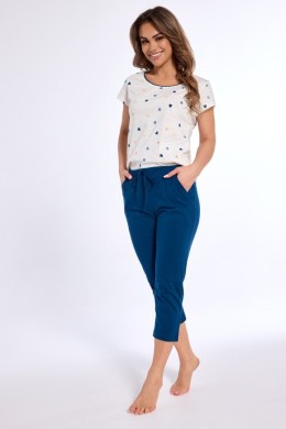 PIŻAMA DAMSKA KR 055/305 HEART BIG - ECRU, 4XL CORNETTE
