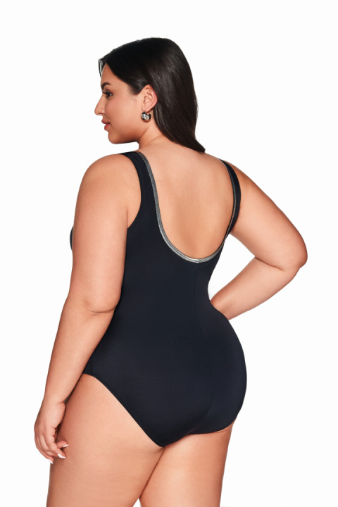 STRÓJ KĄPIELOWY JEDNOCZĘŚCIOWY SKJ 62 BLACK - BLACK, 70E AVA SWIMWEAR STRÓJ KĄPIELOWY JEDNOCZĘŚCIOWY SKJ 62 BLACK - BLACK, 70E AVA SWIMWEAR
