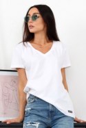 BLUZKA SEREK KRÓTKI RĘKAW - RÓŻOWY, 40 OFF PINK