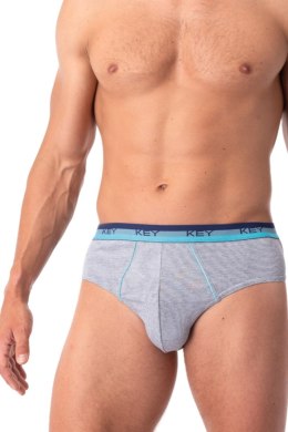 SLIPY MĘSKIE MPP 340 A25 - GRANATOWY-SZARY, XL KEY