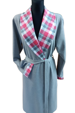 SZLAFROK DAMSKI FR-381 - CIEMNY MELANŻ, 2XL, 1 DOROTA