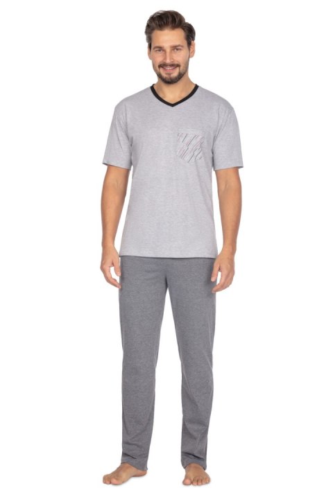 456 PIŻAMA MĘSKA BIG W/25 - JASNY MELANŻ, 2XL, 2 REGINA 456 PIŻAMA MĘSKA BIG W/25 - JASNY MELANŻ, 2XL, 2 REGINA