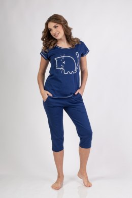 686 PIŻAMA DAMSKA BIG W/25 - MORELOWY, 2XL, 2 REGINA