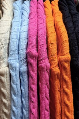 SWETER AVIVA - RÓŻOWY, M/L OFF PINK