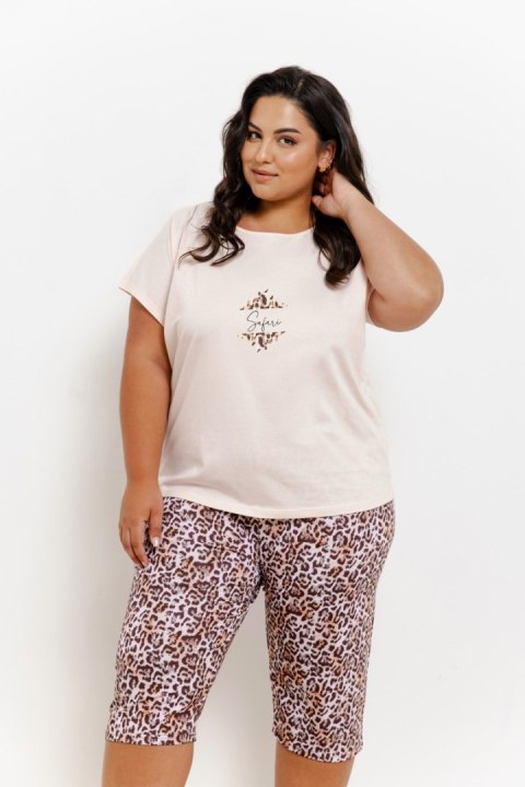 3362 PIŻAMA DAMSKA CHRISSY 2XL-3XL - BEŻ, 2XL TARO 3362 PIŻAMA DAMSKA CHRISSY 2XL-3XL - BEŻ, 2XL TARO