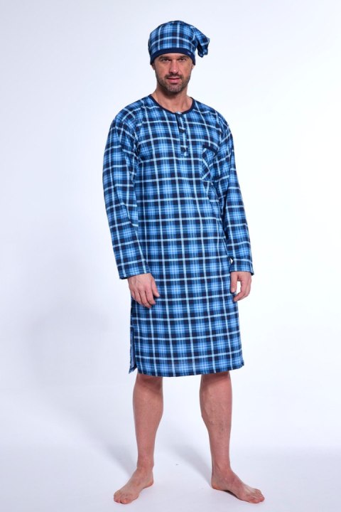 KOSZULA MĘSKA DR 110 BIG W/25 - NIEBIEBISKI, 5XL, 110/32 CORNETTE