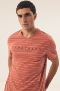 PIŻAMA MĘSKA DELI 42635 SS25 - ORANGE-GRAFIT, L, 28X HENDERSON