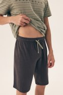 PIŻAMA MĘSKA DELI 42635 SS25 - POMARAŃCZ-SZAROŚĆ, XL, 28X HENDERSON