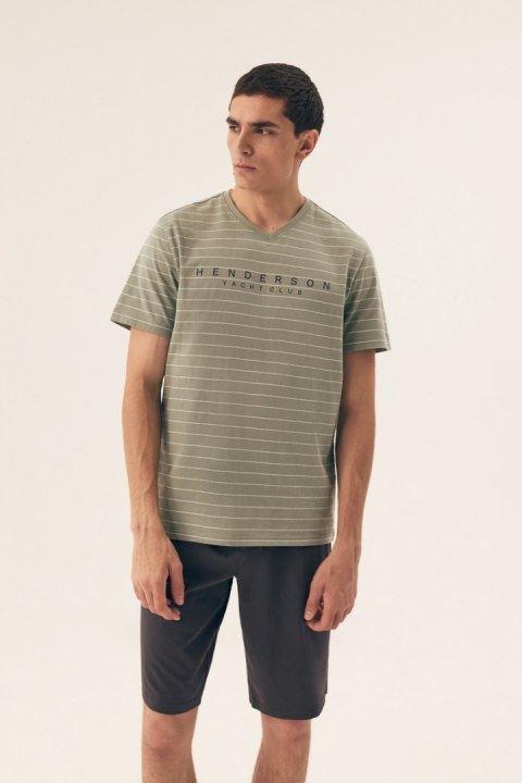 PIŻAMA MĘSKA DELI 42635 SS25 - ZIELONY-GRAFIT, 2XL, 07X HENDERSON PIŻAMA MĘSKA DELI 42635 SS25 - ZIELONY-GRAFIT, 2XL, 07X HENDERSON