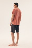 PIŻAMA MĘSKA DELI 42635 SS25 - ZIELONY-GRAFIT, XL, 07X HENDERSON