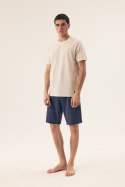 PIŻAMA MĘSKA DIVE 42633 SS25 - SZARY-DENIM, M, 00X HENDERSON