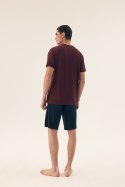 PIŻAMA MĘSKA DIVE 42633 SS25 - SZARY-DENIM, M, 00X HENDERSON