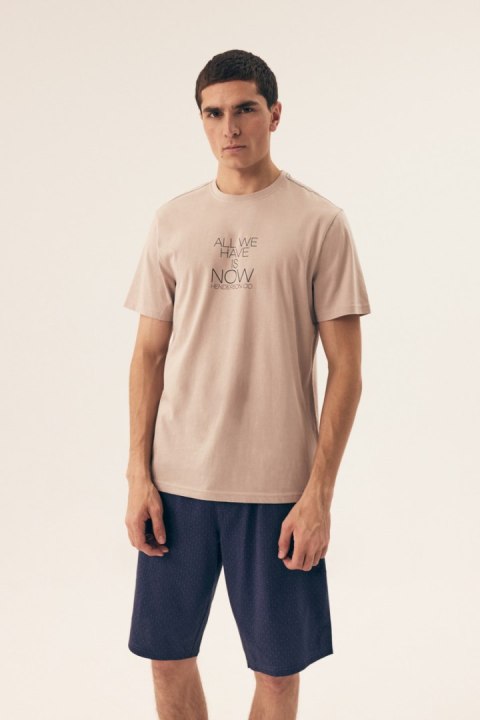 PIŻAMA MĘSKA DREAMER 42632 SS25 - GRANAT-BEŻ, 3XL, 02X HENDERSON PIŻAMA MĘSKA DREAMER 42632 SS25 - GRANAT-BEŻ, 3XL, 02X HENDERSON