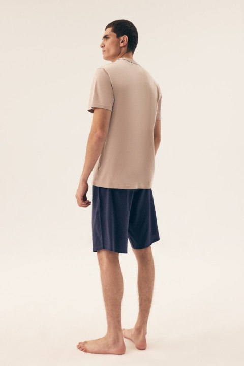 PIŻAMA MĘSKA DREAMER 42632 SS25 - GRANAT-BEŻ, 3XL, 02X HENDERSON PIŻAMA MĘSKA DREAMER 42632 SS25 - GRANAT-BEŻ, 3XL, 02X HENDERSON