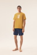 PIŻAMA MĘSKA SUN 42600 SS25 - ZIELONY-GRANAT, XL, 56X HENDERSON