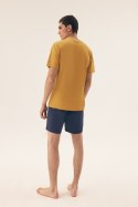 PIŻAMA MĘSKA SUN 42600 SS25 - ZIELONY-GRANAT, XL, 56X HENDERSON