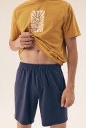 PIŻAMA MĘSKA SUN 42600 SS25 - ZIELONY-GRANAT, XL, 56X HENDERSON