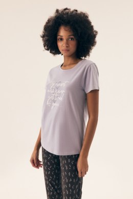 PIŻAMA DAMSKA NATURALEZA 42658 SS25 - LAWENDOWY, XL HENDERSON LADIES