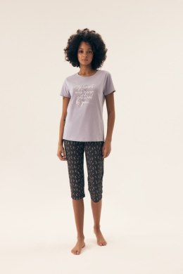 PIŻAMA DAMSKA NATURALEZA 42658 SS25 - LAWENDOWY, XL HENDERSON LADIES