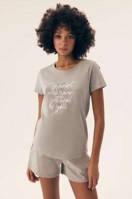 PIŻAMA DAMSKA NATURALEZA 42660 SS25 - SZARY, 2XL HENDERSON LADIES