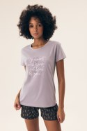 PIŻAMA DAMSKA NATURALEZA 42893 SS25 - LAWENDOWY, XL HENDERSON LADIES