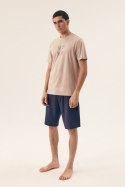PIŻAMA MĘSKA DREAMER 42632 SS25 - GRANAT, 2XL, 59X HENDERSON