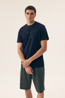 PIŻAMA MĘSKA DREAMER 42632 SS25 - GRANAT, L, 59X HENDERSON