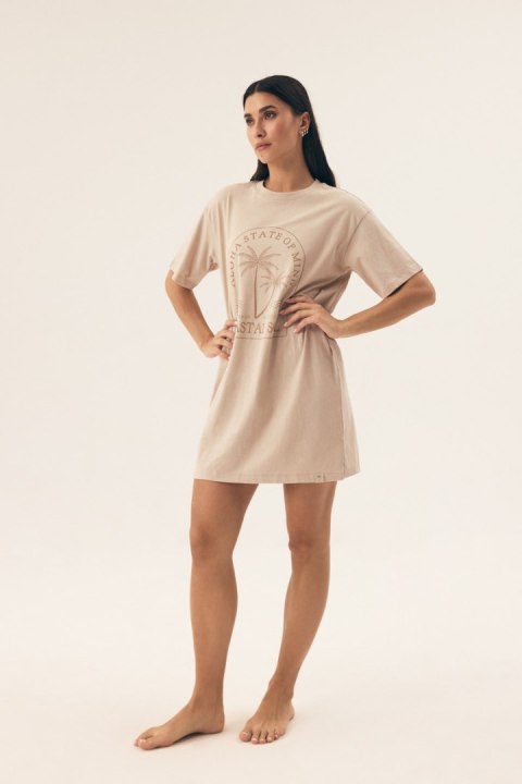 KOSZULA NOCNA 42671 NULES SS25 - BEŻOWY, 2XL HENDERSON LADIES KOSZULA NOCNA 42671 NULES SS25 - BEŻOWY, 2XL HENDERSON LADIES