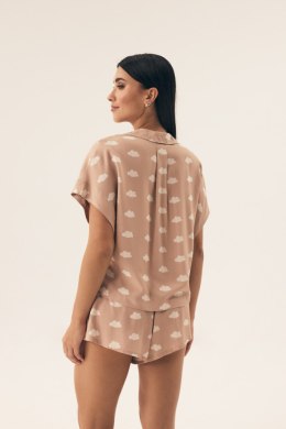 PIŻAMA DAMSKA 42645 NUBES SS25 - PIASKOWY, XL HENDERSON LADIES