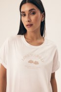 PIŻAMA DAMSKA 42646 NUBES SS25 - ECRU-PIASKOWY, XL HENDERSON LADIES