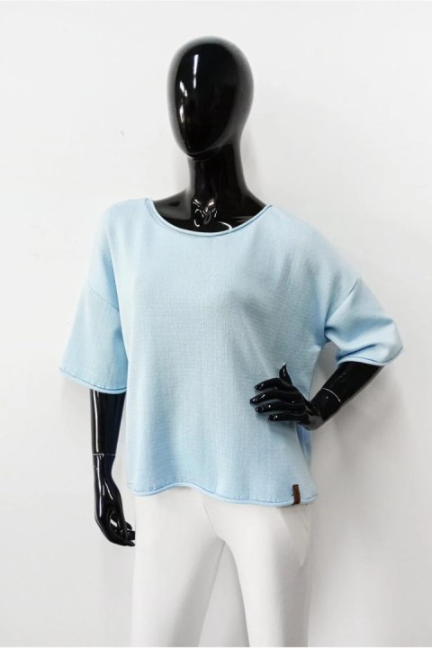 SWETER NILDA - KREMOWY, OVERSIZE OFF PINK SWETER NILDA - KREMOWY, OVERSIZE OFF PINK