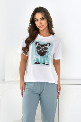 BLUZKA FRANCISCA OFF PINK - KREMOWY, XL OFF PINK