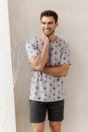 3391 PIŻAMA MĘSKA ARCHIE S-2XL - SZARY, 2XL TARO