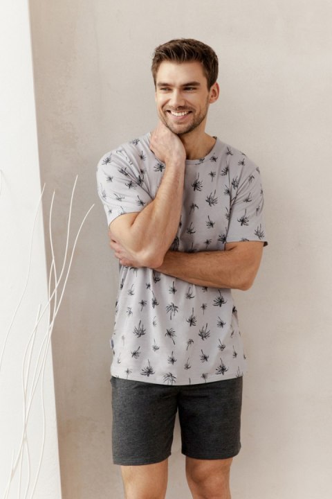 3391 PIŻAMA MĘSKA ARCHIE S-2XL - SZARY, L TARO 3391 PIŻAMA MĘSKA ARCHIE S-2XL - SZARY, L TARO
