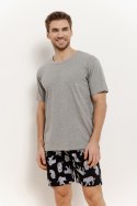 3412 PIŻAMA MĘSKA CLARK S-2XL - MELANŻ GRAFIT, XL TARO
