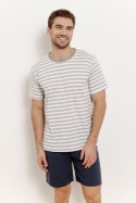 3394 PIŻAMA MĘSKA JASPER M-2XL - SZARY, 2XL TARO