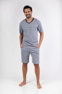 476 PIŻAMA MĘSKA BIG W/25 - C.MELANGE, 3XL, 2 REGINA