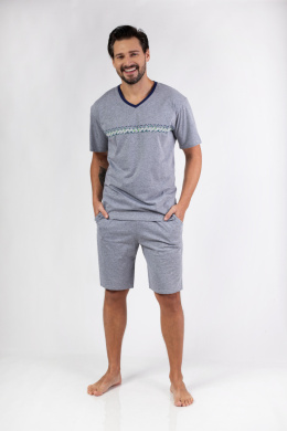 476 PIŻAMA MĘSKA BIG W/25 - C.MELANGE, 3XL, 2 REGINA