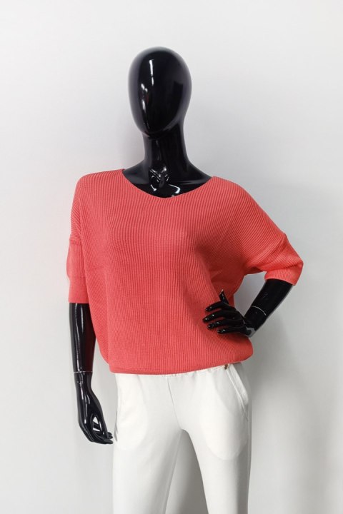 SWETER ANTONIA - BŁĘKITNY, UNIWERSALNY OFF PINK SWETER ANTONIA - BŁĘKITNY, UNIWERSALNY OFF PINK