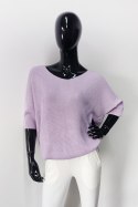 SWETER ANTONIA - JASNY RÓŻOWY, UNIWERSALNY OFF PINK