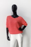 SWETER ANTONIA - JASNY RÓŻOWY, UNIWERSALNY OFF PINK